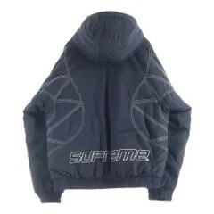 SUPREME (シュプリーム) 18AW Zig Zag Stitch Puffy Jacket ジグザグステッチパフィ ジップアップ ナイロンジャケット ブラックのサムネイル