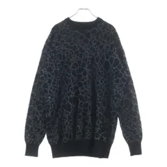 JOHN LAWRENCE SULLIVAN (ジョンローレンスサリバン) 23SS CRACK KNIT SWEATER クラック柄ニットセーター ブラックのサムネイル