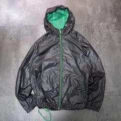 Old Uniqlo Nylon Jacket M Black Green Y2K Tech Archive Streetwear テック系 オールドユニクロ ナイロンジャケット メンズ M ブラック/グリーン y2k アーカイブ