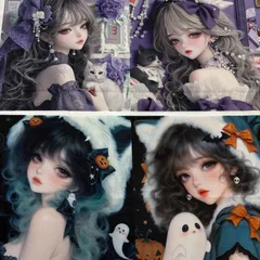 パネル生地　在庫処分‼️ 女の子16柄　93