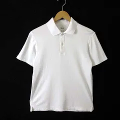 ユニクロ UNIQLO エアリズム コットン カノコ ポロシャツ ドライ 速乾 吸汗 半袖 S オフ白