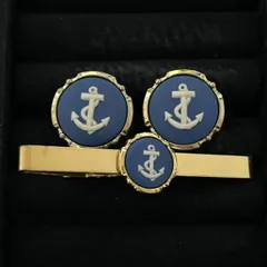 Stratton ストラットン カフス タイピン セット アンカー 錨モチーフ　　260309004