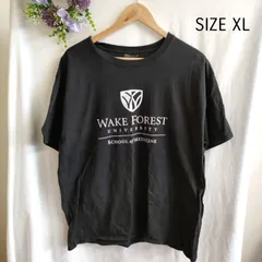 【XL】海外古着　Champion　半袖Tシャツ　黒　シンプル　大きいサイズ　ゆったり