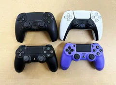 【SONY・ソニー】PS5　ワイヤレスコントローラー4個まとめ（CFI-ZCT1J×2　CUH-ZCT2J×2）　動作未確認現状品