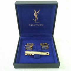 京】1 YVESSAINTLAURENTイヴサンローラン ネクタイピン カフス - メルカリ