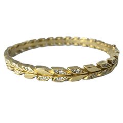 極美品 37.4g【Tiffany】18Kイエローゴールド ヒンジ バングル - メルカリ