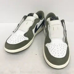 【加古川店】 中古 NIKE | ナイキ スニーカー Air Jordan 1 Low OG 'Medium Olive and Summit White' HQ6998-200 カーキグリーン 25.5cm 【126】