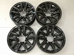 ◎傷少美品 ジムニー用 社外品 ピアノブラック 16inc 5.5J +22 139.7/5H 即納 個人宅OK 4本 検) JA71 JA11 JA22 JB23 JB64 シエラ ノマドのサムネイル