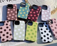 iPhone 17 Pro Max対応、波点デザインの2in1カラフルケース（iPhone 16 Pro/15 Pro/14 Pro/13対応）