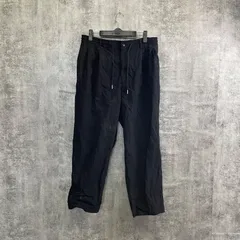 【T-416】EDWIN Lサイズ ナイロンパンツ ブラック イージーパンツ エドウィン メンズ 古着 ウエストゴム カジュアル スポーツ ミリタリー風 軽量 パンツ 春秋ボトムス