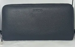 【加】ほぼ未使用!! BARCOS 長財布 バルコス フルジップ シュリンクレザー ブラック 黒 革 鳥取県倉吉市 使いやすい【7242SS-1】D28