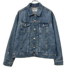 OLD NAVY デニムジャケット L ブルー オールドネイビー ボタン 胸ポケット コットン100% アメカジ カジュアル ジージャン 春秋物 a803-5439