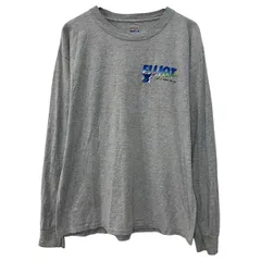 Hanes 長袖 プリントTシャツ LARGE グレー プルオーバー ワンポイント バックプリント フィッシュ ロンT 春物 a803-5442のサムネイル