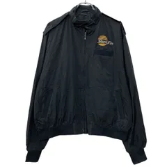 MV Sport ジャケット XL ブラック エムブイスポート ジップアップ ワンポイント刺繍 胸ポケット エポレット アウター 春秋物 a803-5458
