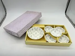 NYCK IZAWA　中鉢 1枚　小鉢 5枚　セット　鉢　皿　陶器　食器　食事　花柄　チューリップ　昭和レトロ　昭和　レトロ