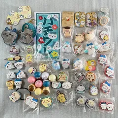 ちいかわ ハチワレ 栗まんじゅう シーサー ラッコ ヘアゴム ハンカチ キーホルダー ピンバッジ ハンコ ラバーストラップ まとめ売り ㊶