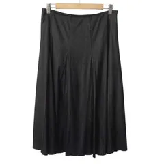 バジーレ BASILE 28 スカート フェイクレザー ロング フレア 40 黒のサムネイル