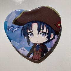 【N2】アイドリッシュセブン 描き起こし ミニキャラバレンタイン大脱出 トレーディングハート型缶バッジ 和泉一織