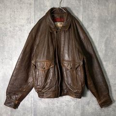 ヴィンテージ】A-2 G-1 レザー フライトジャケット 羊革 ブラウン M②