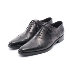 エルメネジルド ゼニア Ermenegildo Zegna ドレスシューズ ウイングチップ ブラック レザー ドレスシューズ ブラック ウイングチップ メンズ Used Bのサムネイル