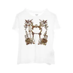 エルメス HERMES カットソー カルトゥッシュ デッラ カヴァッレリア コットン Tシャツ レディース 未使用のサムネイル