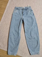 ザラ ZARA ライトブルー デニム バルーン ズボン