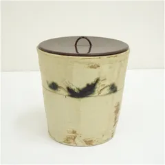 作家物　黄瀬戸水指  水指し 茶道 茶道具 おしゃれ 水差し 抹茶 インテリア 茶器 水器 お茶 骨董 茶会