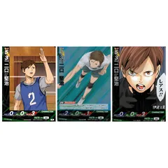 二口堅治 3枚セット ハイキュー バボカ BREAK 伊達工業 S NP N HV-P02-039 HV-P01-055 キャラセット