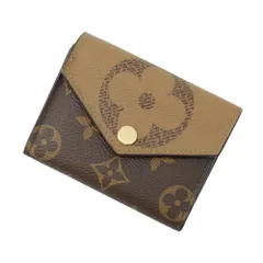 ルイヴィトン 三つ折り財布 モノグラム・リバース ポルトフォイユ・ゾエ M80725 LOUIS VUITTON