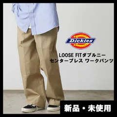 Dickies / ディッキーズ LOOSE FIT ダブルニー センタープレス ワークパンツ スケーターパンツ レングス32 / 65110415
