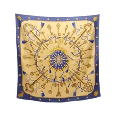 エルメス HERMES スカーフ カレ90 LES CLES シルク スカーフ レディース Used B