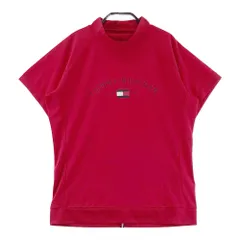 サイズ：LL TOMMY HILFIGER GOLF トミー ヒルフィガーゴルフ  ハイネック半袖Tシャツ  レッド系 [240101573995] ゴルフウェア レディース ストスト