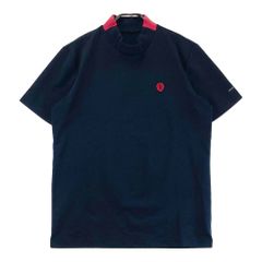 パーリーゲイツ モックネック 半袖シャツ カットソー ネイビー サイズ