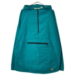 80年代 USA製 L.L.Bean エルエルビーン アノラックパーカー アウトドア エメラルドグリーン(メンズ L)中古 古着 X4443