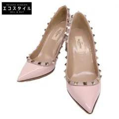 Valentino Garavani ヴァレンティノガラヴァーニ パテント ロックスタッズ ヒールパンプス 36 1/2