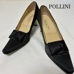 POLLINI　ポリーニ　サテン ポインテッドトゥ パンプス メタリックヒール　 サイズ: 36（日本サイズ：約23.0cm相当）のサムネイル
