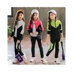 再入荷 子供服 女の子 即購入OK セットアップ スウェット ジャージ 上下 キッズ 長袖 おしゃれ 男の子 スポーツウェア 運動着 トップス ボトムス パーカー ロングパンツ ズボン HIPHOP ダンス衣装 ジュニア カジュアル ジップアップ