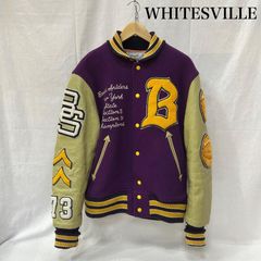ホワイツビル スタジャン レザースリーブ ワッペン フルデコ 40 - メルカリ