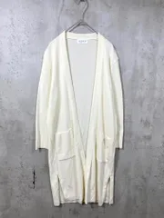 PLST プラステ コットン ポリエステル ガウン ロング カーディガン sizeM/アイボリー  ■■レディース