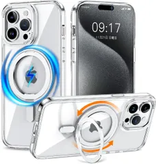 iPhone 13Pro Max用ケース 縦横両対応 クリア 221K509