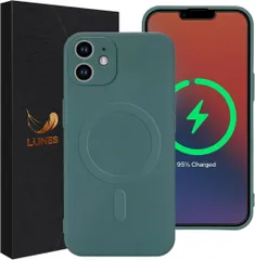 iPhone 12ケース Magsafe カメラ保護 green 221K508