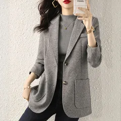 再入荷 テーラード ジャケット レディース スーツ ジャケット 春 コート アウター 長袖 ミディアム丈 起毛 通勤 オフィス カジュアル 上着 上品 面接 女性 OL ブレザー フォーマル ジャケット 普通/中綿 ビジネス 結婚式 入園式 OL 通勤