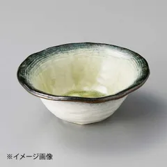 【新品】均窯グリーンストライプ5.0中鉢