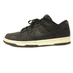 ナイキ NIKE ダンク ロー ブラックキャンバス Dunk Low Retro PRM Black Canvas スニーカー DV7211-001 26cm 黒 ブラック