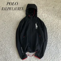 POLO RALPH LAUREN　ラルフローレン　マウンテンパーカー　ナイロンジャケット　ビッグポニー　短丈　ブラック