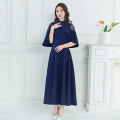 再入荷 パーティードレス ママ パーティドレス 結婚式 ワンピース 披露宴 卒業式 入学式 発表会 二次会 春夏秋冬 フォーマル レディース ロング丈 袖レース 春 夏 秋 冬