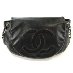 CHANEL シャネル マトラッセ25 Wフラップ チェーンショルダー ラムスキン ブラック 管理番号：10937 CHANEL ラムスキン マトラッセ25 Wフラップ チェーンショルダーバッグ