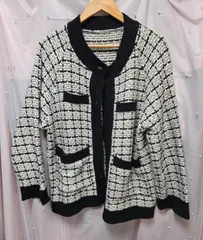 長袖ニットカーディガン