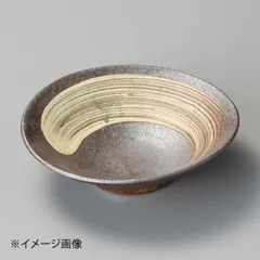 【新品】黒泥刷毛目平鉢(信楽焼)