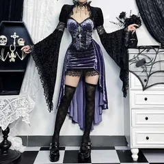 再入荷 セクシードレス 未使用 レディースワンピース ジャンパースカート ゴシック風 原宿系 ジャズダンス衣装 個性的 欧米風 ドレス コスロリ ハロウィンコスチューム ハロウィンパーティー コスプレ衣装 舞台衣装 イベント